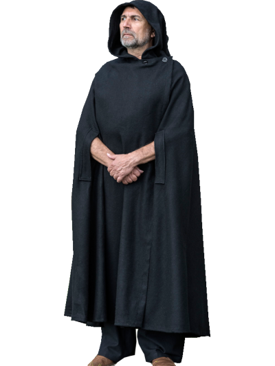 Trollfelsen Umhang Aamira-Schwarz